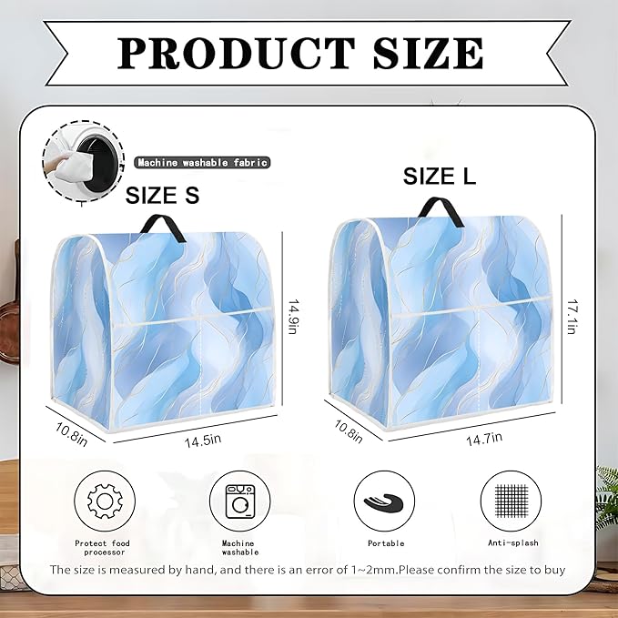 Mixer Dust Cover for 6-8 Qt Stand Mixer, Cloth Cover - Image 2