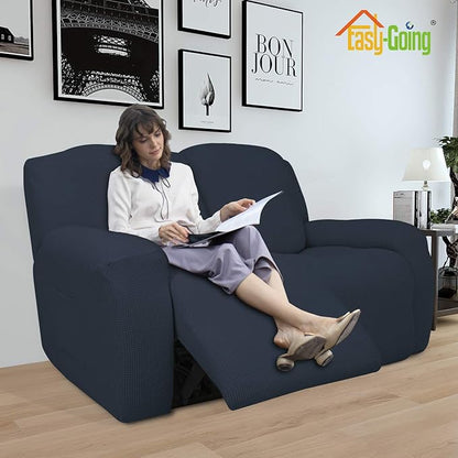 Easy-Going 6 Pieces Recliner Loveseat Stretch Sofa Slipcover Sofa Cover - Image 2