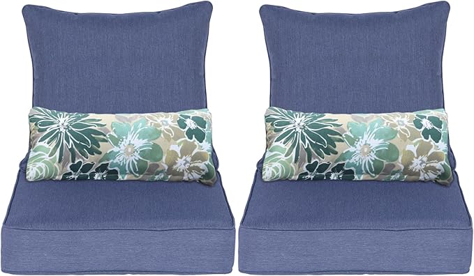 Aoodor Outdoor Chair Cushion, 24 x 24 Inch Water-Resistant, Fade-Resistant by Aoodor