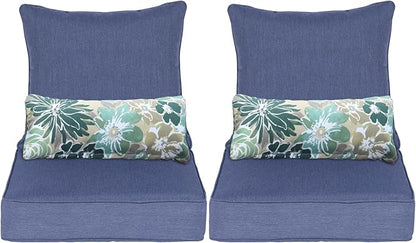 Aoodor Outdoor Chair Cushion, 24 x 24 Inch Water-Resistant, Fade-Resistant by Aoodor