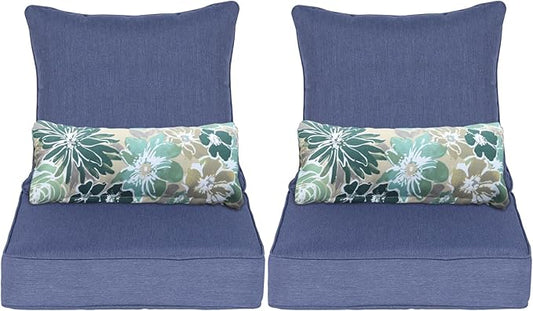 Aoodor Outdoor Chair Cushion, 24 x 24 Inch Water-Resistant, Fade-Resistant by Aoodor