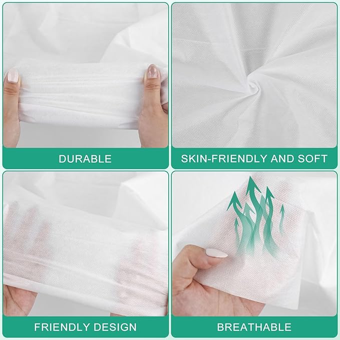 Disposable Bed Sheets 2-Pack | 8-Piece Set Hotel & Travel Essentials Portable & - Image 6