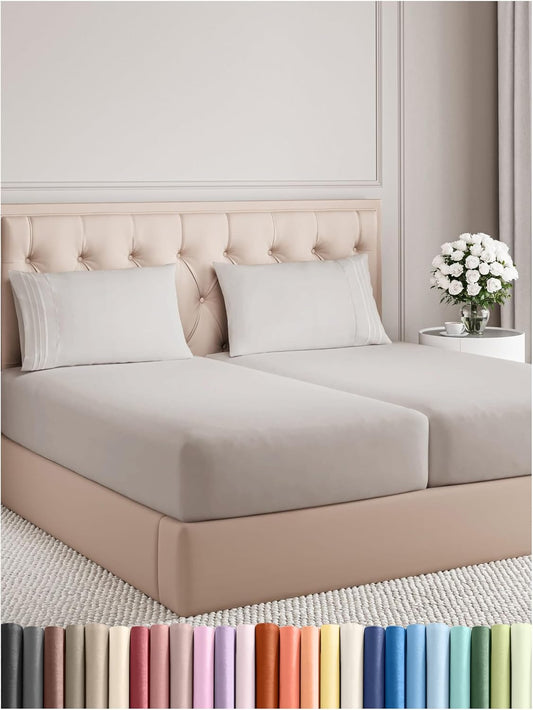 Split King Size 5 Piece Sheet Set