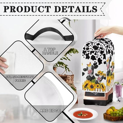 Sunflower Animal Cow Print Blender Dust Covers - Image 4