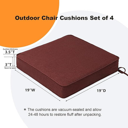 Sunbrella Square Corner Seat Cushions, Indoor Outdoor Water Repellent Universal - Image 6