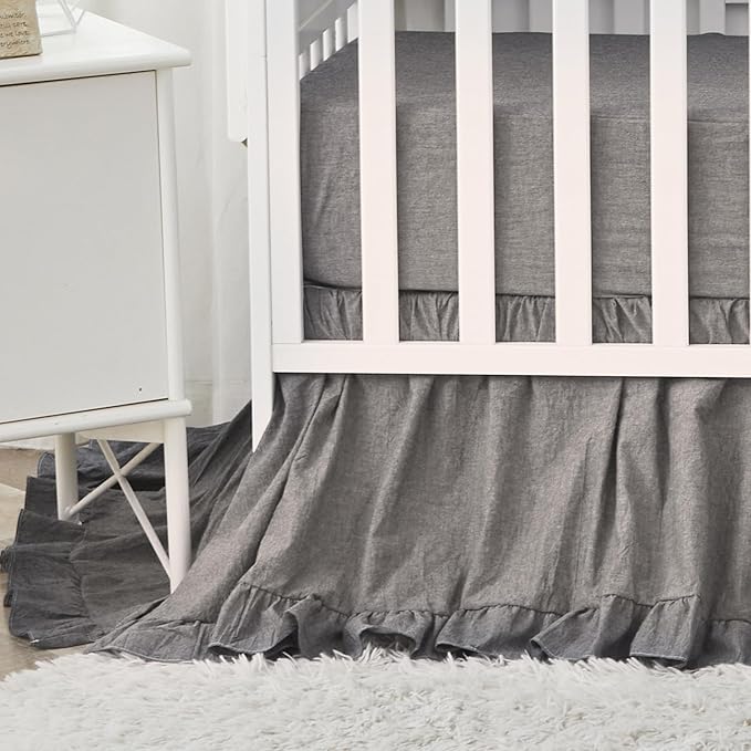 Brandream Boho Bohemian Boy Girl Baby Nursery Crib Bed Skirt Dust Ruffle by Brandream