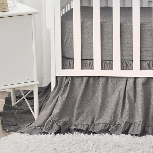 Brandream Boho Bohemian Boy Girl Baby Nursery Crib Bed Skirt Dust Ruffle by Brandream