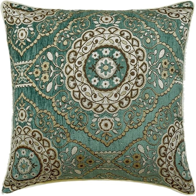 The HomeCentric King/Queen/Twin Teal Decorative CA King 86"x18" Bed Runner - Image 5