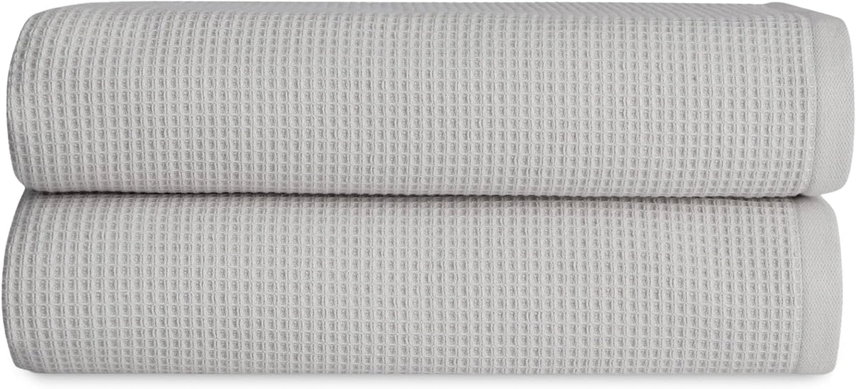 cozy earth waffle bath towels, mini textured waffle, main product view