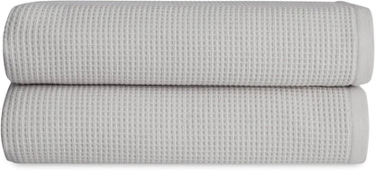 cozy earth waffle bath towels, mini textured waffle, main product view