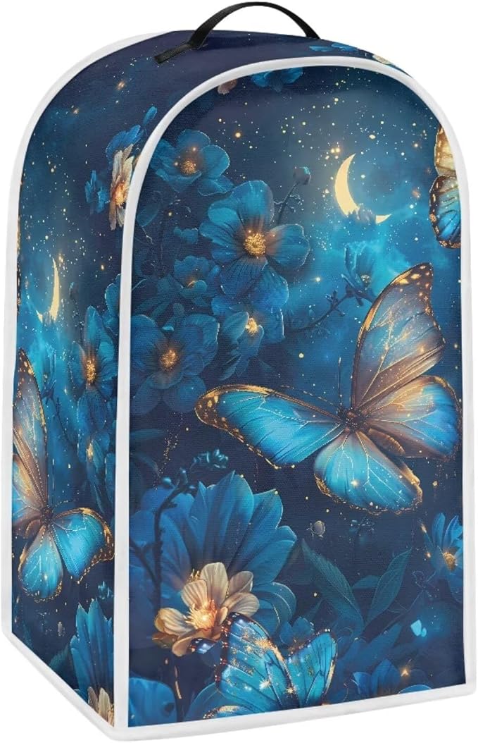 Blue Butterfly Blender Covers for Kitchen Food Processor Cover by Annejudy