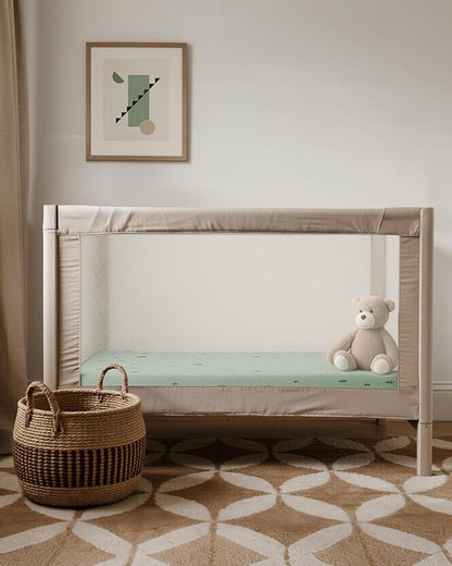 Pack and Play Sheets Fitted, Mini Crib Sheets 2-Pack - Image 6