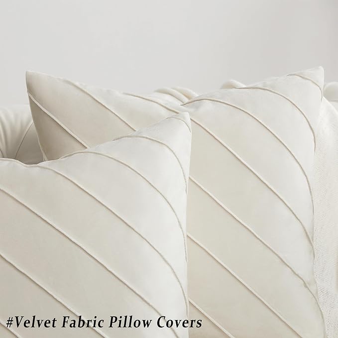 GIGIZAZA Decorative Velvet Pillow Covers 20x20, Living Room Square Cushion - Image 3