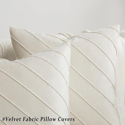 GIGIZAZA Decorative Velvet Pillow Covers 16x16, Living Room Square Cushion - Image 2