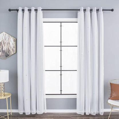 Kinryb Kids Star Cutout Blackout Curtains - Image 5