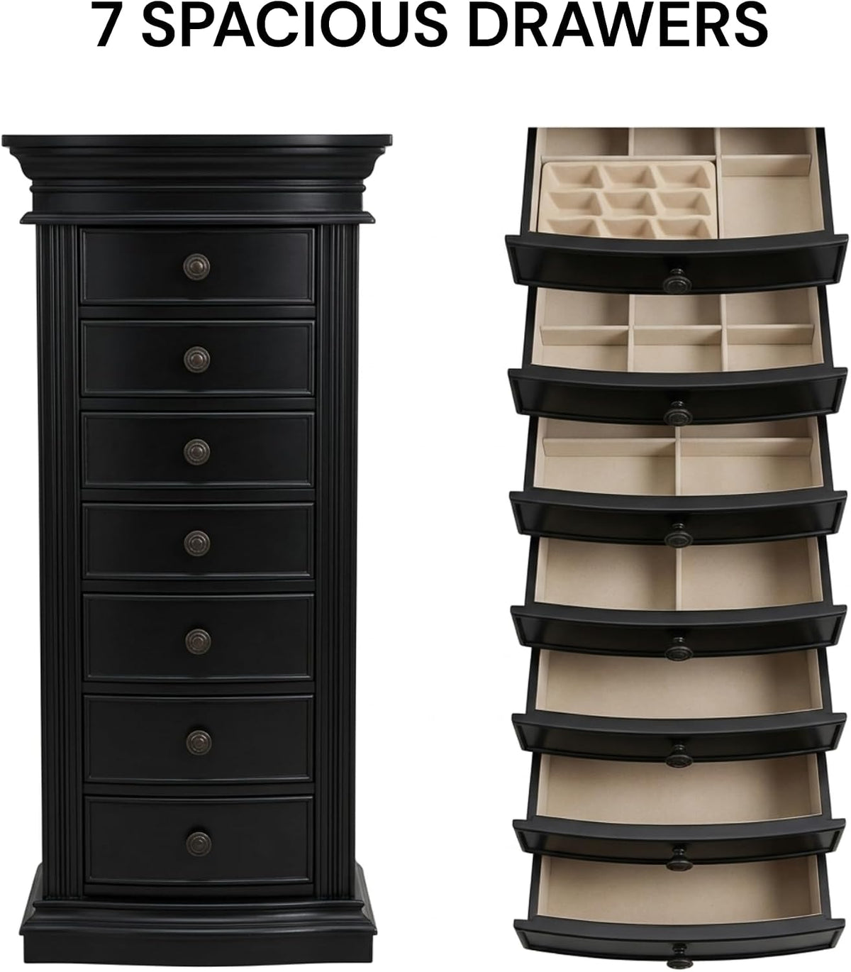 hives and honey luke standing jewelry armoire on a desk or shelf