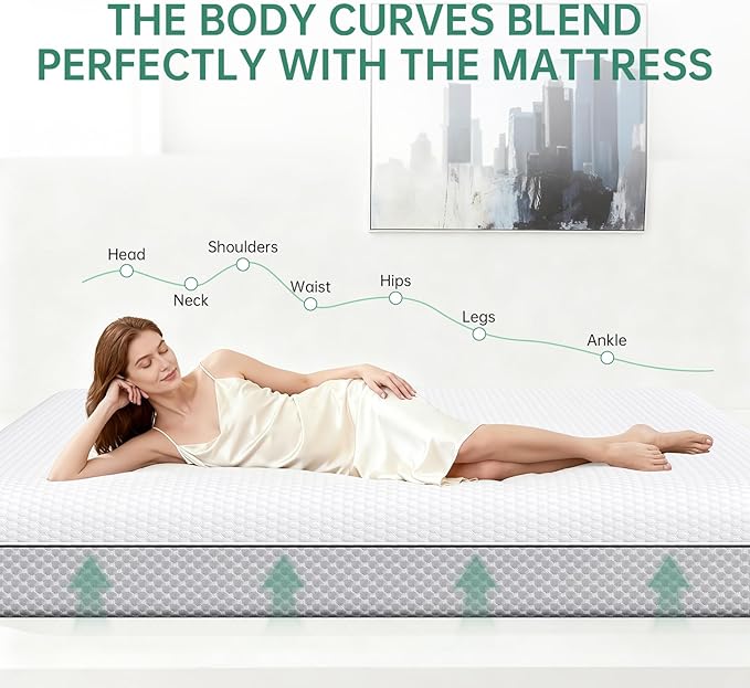 EYN Memory Foam Mattress Cooling Gel Size Matress in A Box Bed Frame Pressure - Image 6