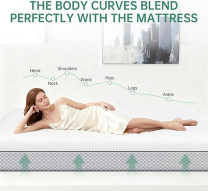 Memory Foam Mattress Cooling Gel Size Matress in A Box Bed Frame Pressure - Image 6