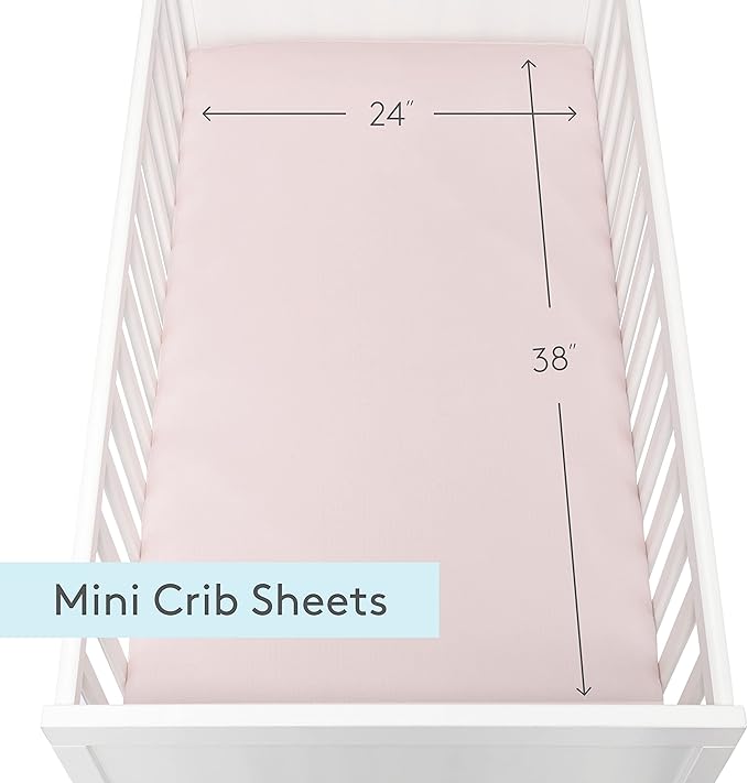 Newton Baby Fitted Mini Crib Sheets | Organic Muslin Cotton, Breathable & Soft - Image 5
