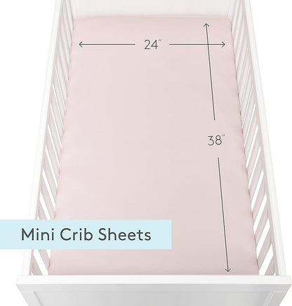 Newton Baby Fitted Mini Crib Sheets | Organic Muslin Cotton, Breathable & Soft - Image 5