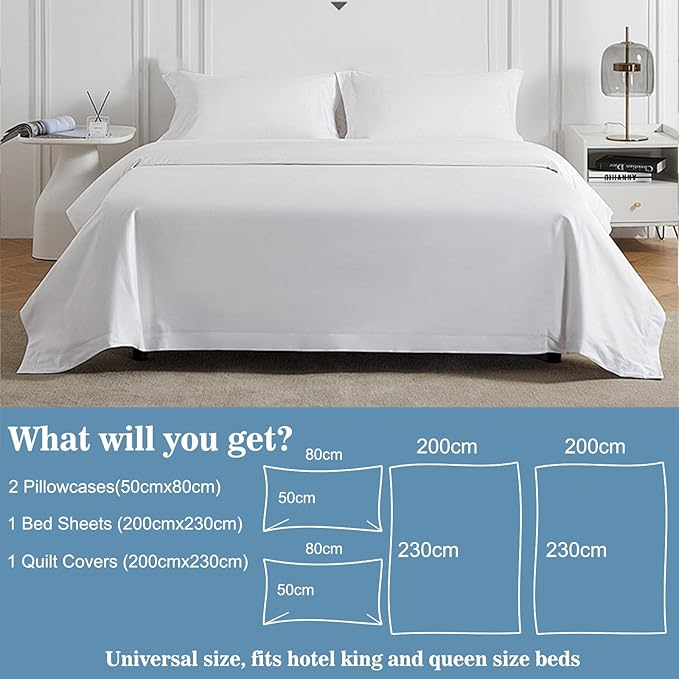 4pcs Superior Disposable Travel Bedset Ready-to-Use Large Size Bed Linens - Image 3