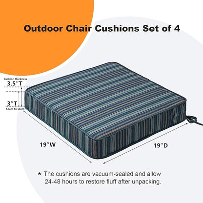 Sunbrella Square Corner Seat Cushions, Indoor Outdoor Water Repellent Universal - Image 6