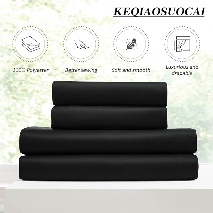 KEQIAOSUOCAI Short Pinch Pleated Blackout Curtains 45 Inch Long 2 Panels - Image 5
