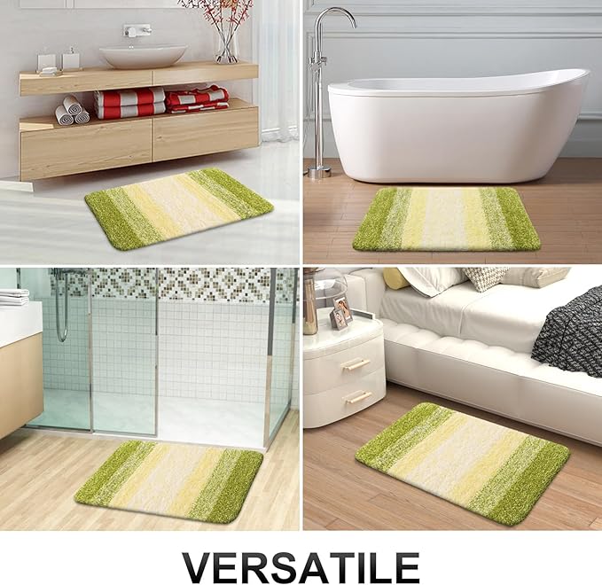 OLANLY Luxury Toilet Rugs U-Shaped 24x20, Extra Soft and Absorbent Microfiber - Image 7