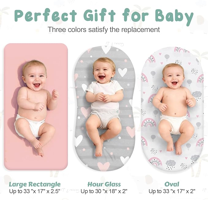3 Pack Stretchy Bassinet Sheets - Image 3