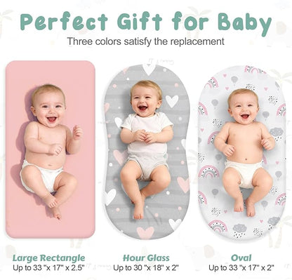 3 Pack Stretchy Bassinet Sheets - Image 3