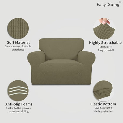 Easy-Going Stretch Oversized Chair Sofa Slipcover 1-Piece Couch Sofa Cover - Image 3