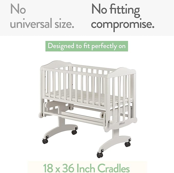 Cradle Sheets Fitted 18 x 36 Inch – Snuggly Soft 100% Jersey Cotton – Farm - Image 2