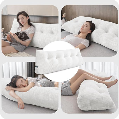 Large Bolster Triangular Headboard Wedge Backrest Positioning Support Bed Rest - Image 4