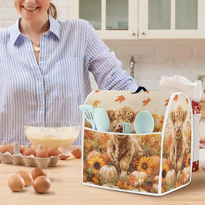 Highland Cow Stand Mixer Cover 4.5-5 Quart Pumpkin Kitchen Appliance Covers - Image 2