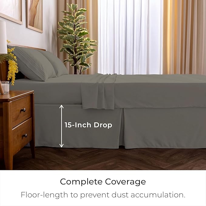 Mellanni Bed Skirt Twin Size - Image 2