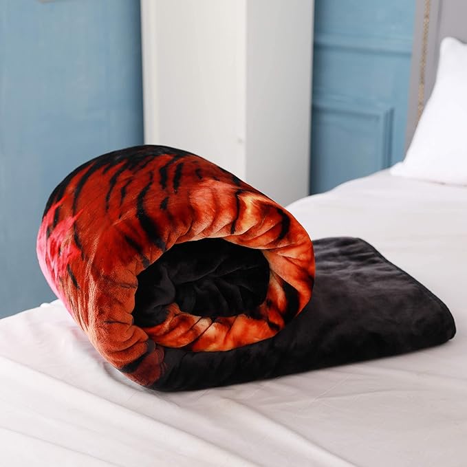 Hiyoko Heavy Korean Mink Tiger Blanket - Image 6