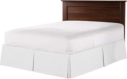 Bed Skirt - 100% Cotton 800 Thread Count Box Pleated Bed Skirt - Luxury Pleated - Image 2