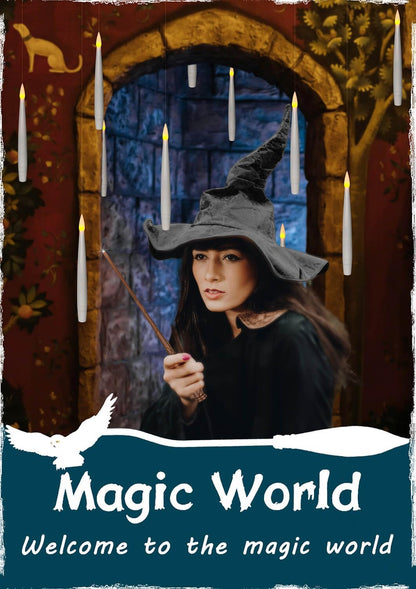 Leejec 20Pcs Floating Candle with Wand Remote, 6/18H Timer, Halloween Decor