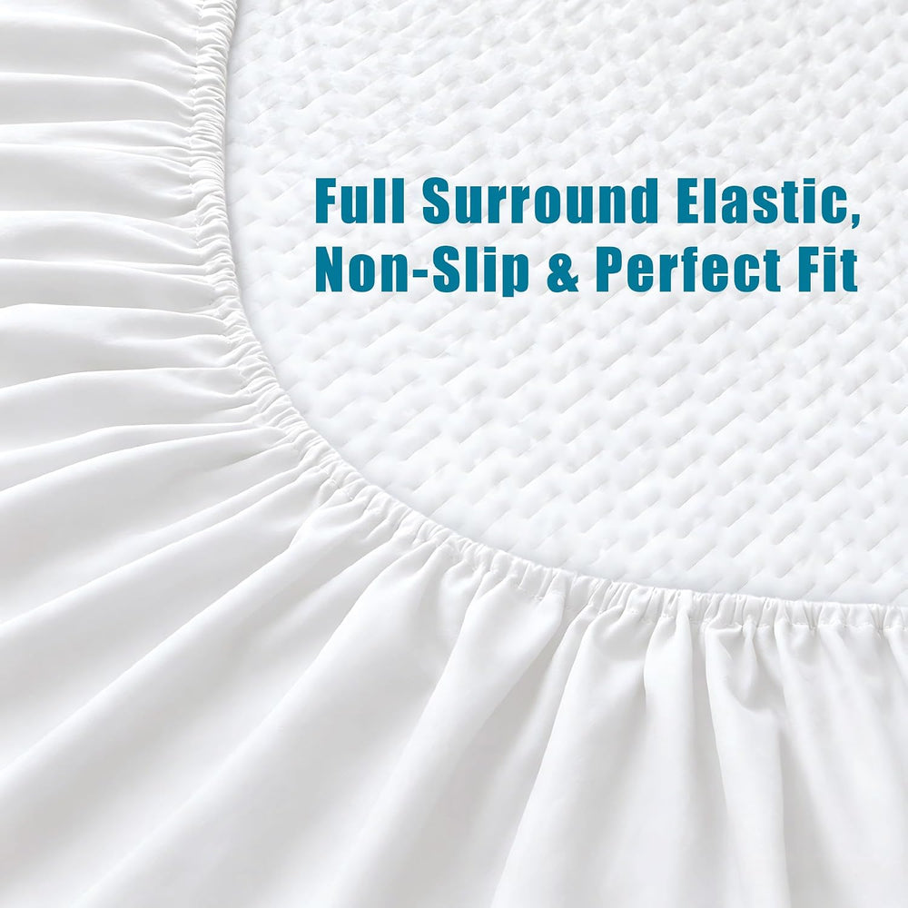 KKJIAF 3 Piece White Cotton Hospital Bed Sheet Set