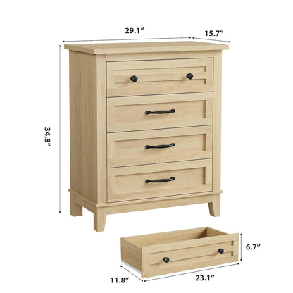 garveehome 4 dresser for bedroom, 34.8" tall vertical shown in use