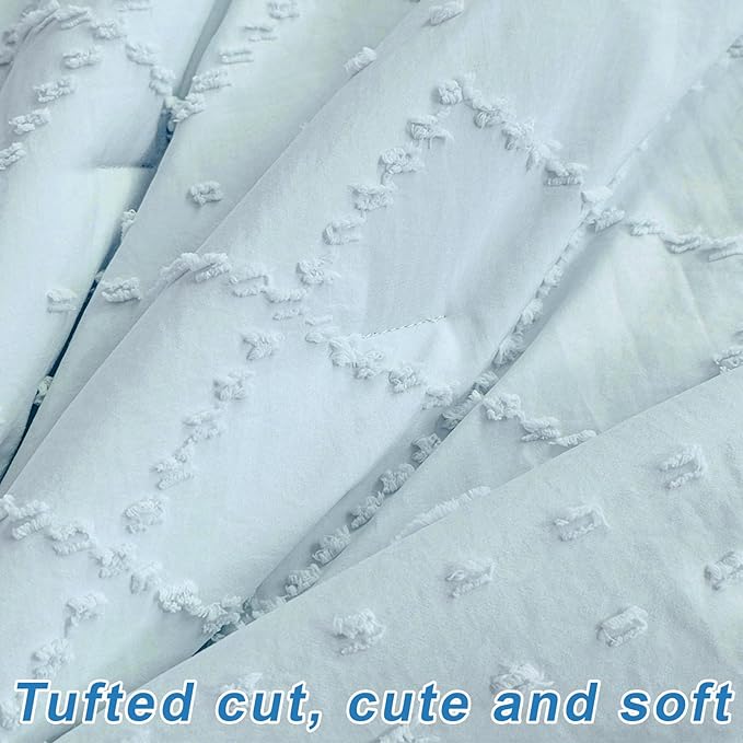 Wowelife Baby Crib Bedding Set for Girls, 3 Piece Boho Crib Comforter Set Ruffle - Image 5