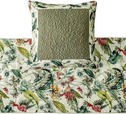 The HomeCentric King Queen Twin Ivory & Multi Designer King 90"x18" Bed Runner - Image 2