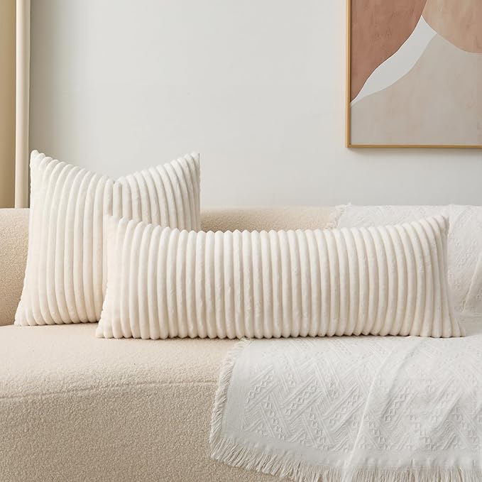 Kevin Textile Soft Plush 14x36 Inch Long Lumbar Pillow Cover 1 Pack, Luxury - Image 7