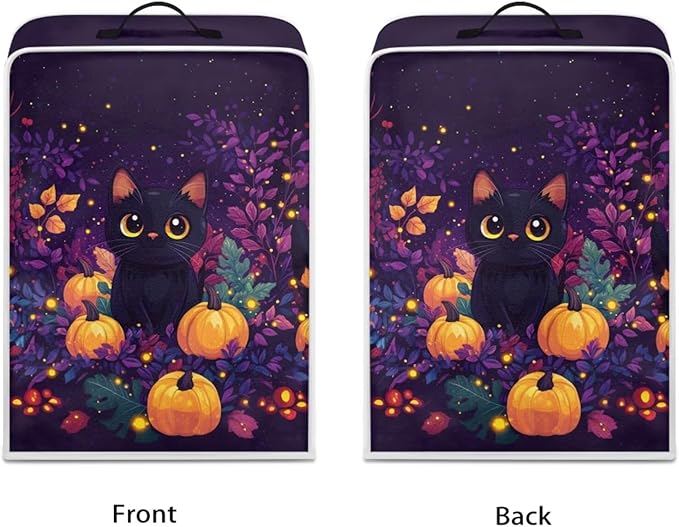 Halloween Coffee Maker Cover Black Cat Coffee Machine Protector Dustproof - Image 2