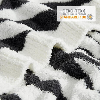 Snuggle Sac Zebra Blanket Black Zebra Print Blanket Twin Size, Ultra Soft - Image 4