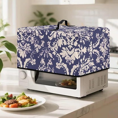 Microwave Oven Universal Dust Cover, Vintage Pattern Waterproof Polyester - Image 3