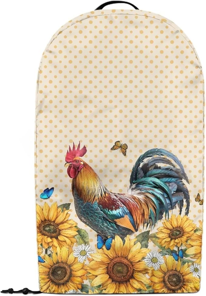 Rooster Sunflower Blender Dust Cover Stand Mixer or Coffee Maker Appliance - Image 2