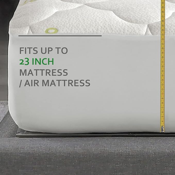 Air Mattress Cover Queen Size Thick Mattress Cooling Pad, Viscose Made from - Image 3