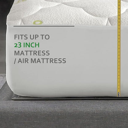 Air Mattress Cover Queen Size Thick Mattress Cooling Pad, Viscose Made from - Image 3
