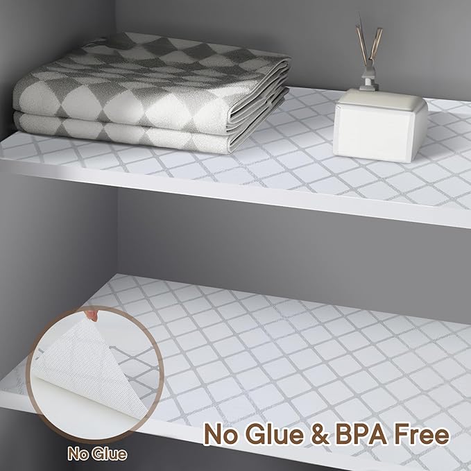 Shelf and Drawer Liner for Kitchen Cabinets Non-Adhesive, Strong Grip Non-Slip - Image 7
